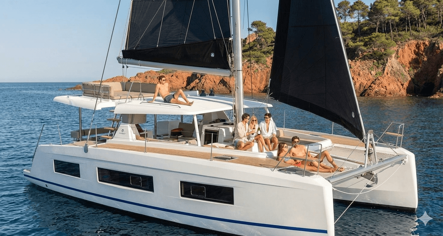 Les Calanques de l'Esterel - Départ Fréjus - Catamaran
