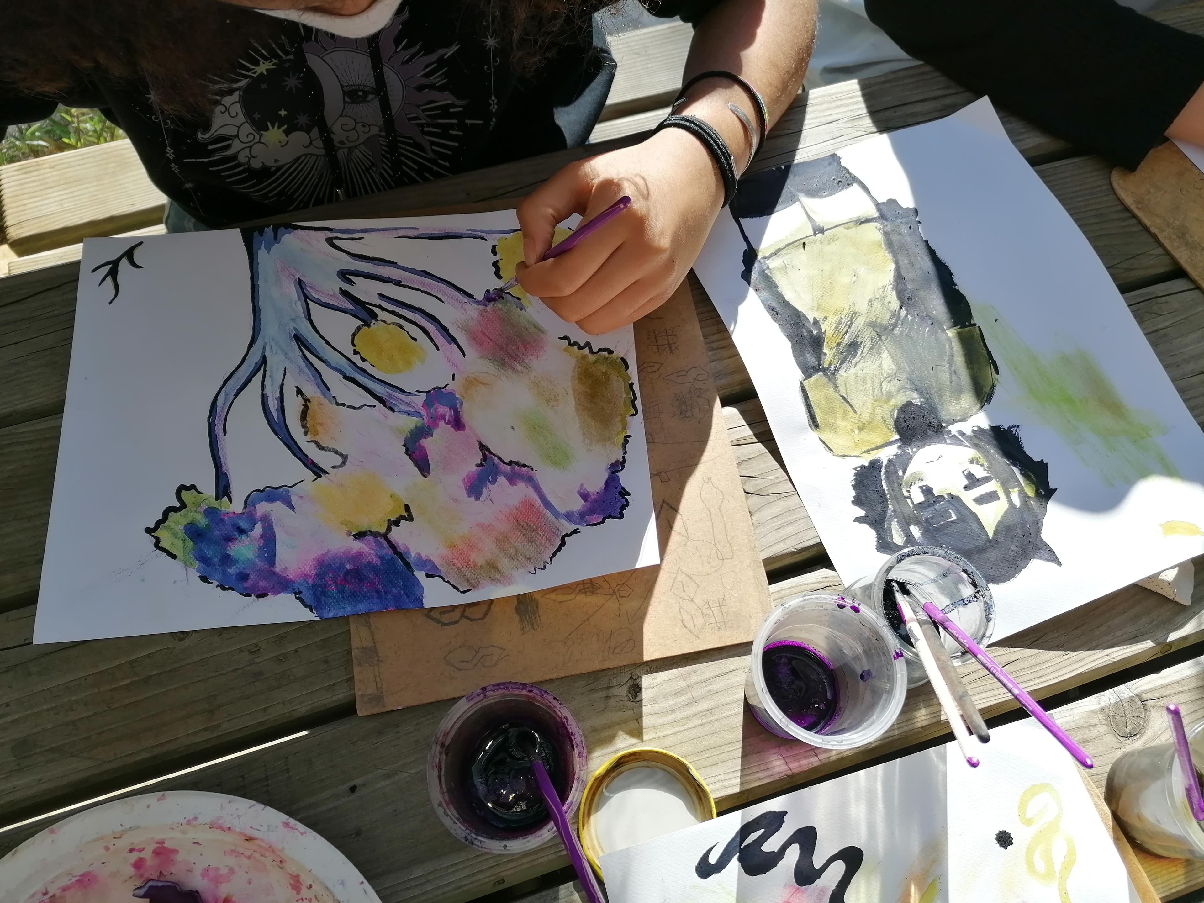 Sortie scolaire insolite Art et Nature : Arc-en-ciel du maquis !