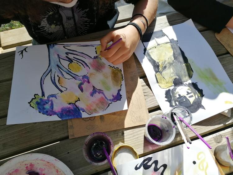 Sortie scolaire insolite Art et Nature : Arc-en-ciel du maquis !