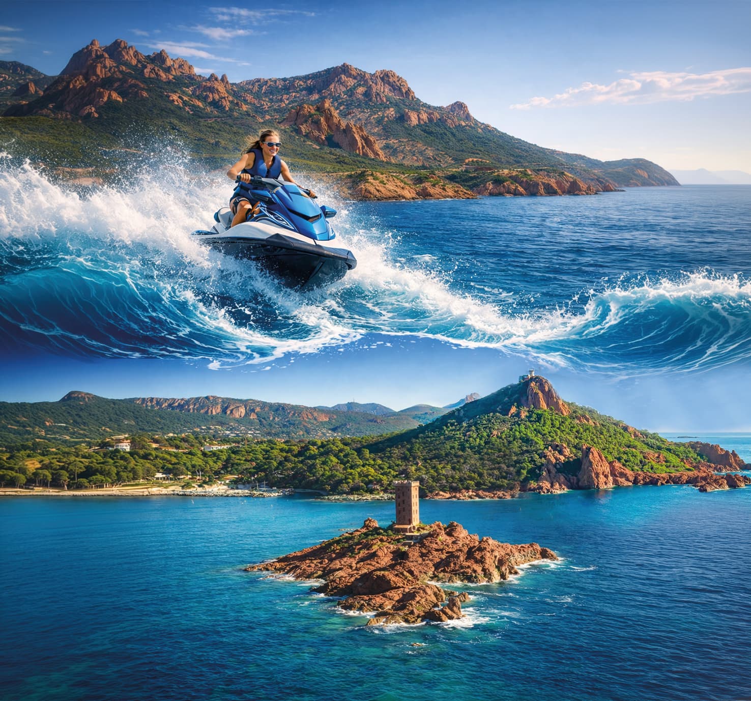 Randonnée JET-SKI 1 Heure "Ile d'Or"