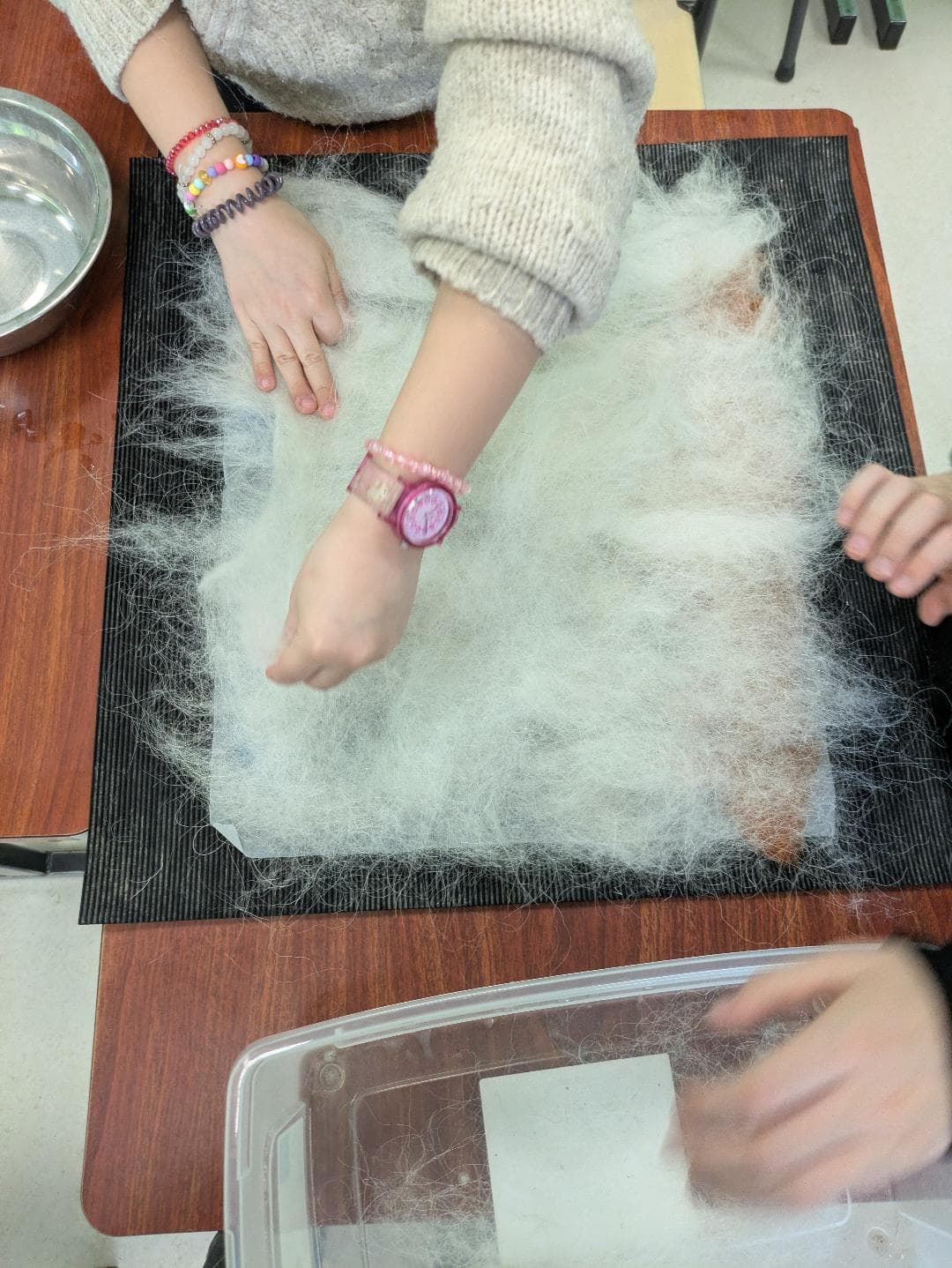 expérimentation créative: transformation de la laine