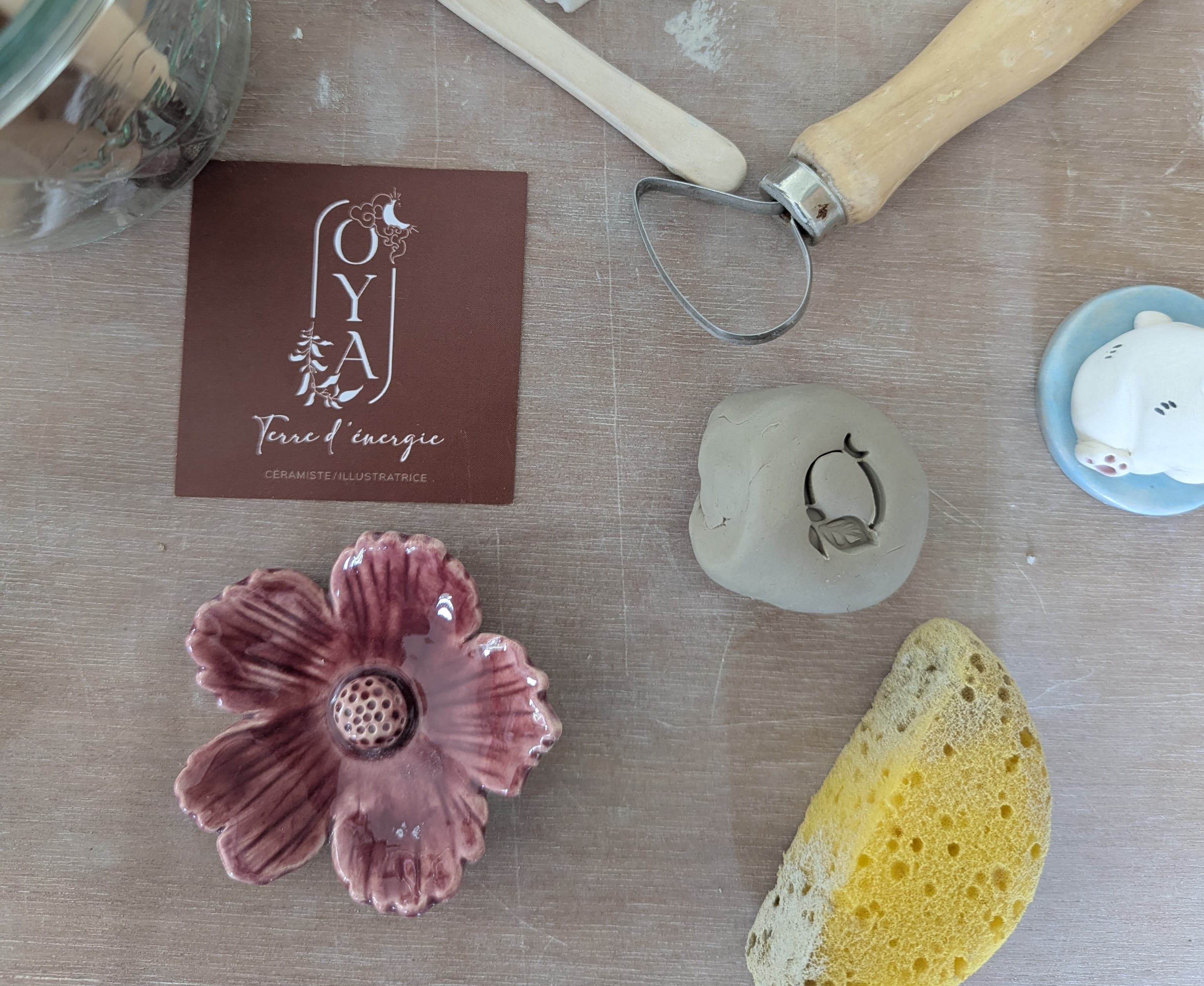 Façonnage de 3 fleurs