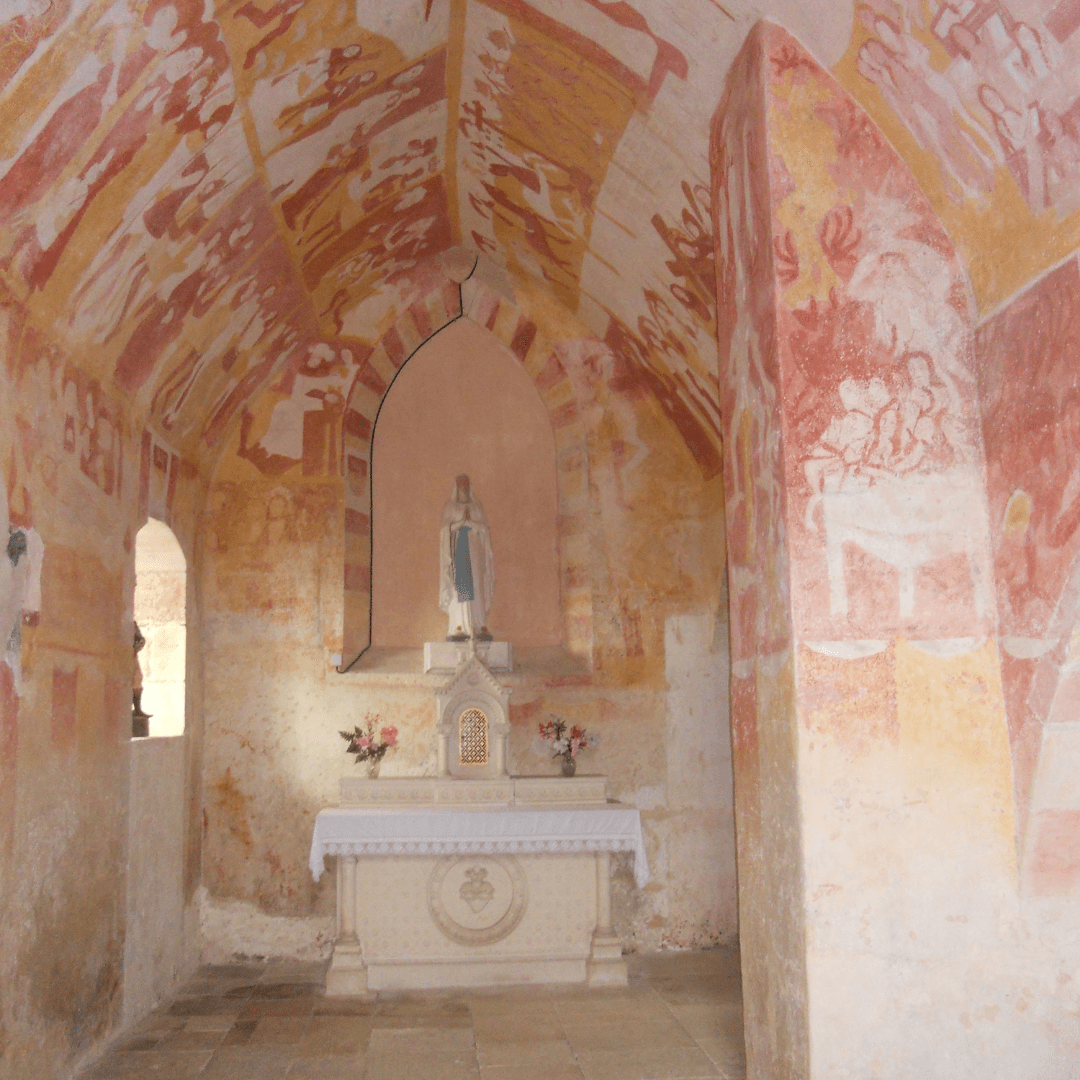 La Vallée des fresques : parcours médiéval de l'église d'Antigny à la chapelle Sainte-Catherine à Jouhet