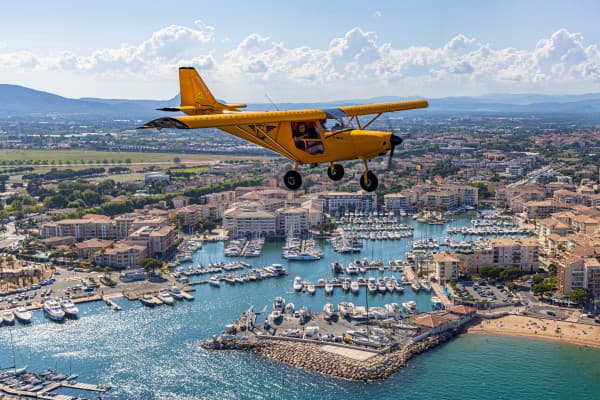 Vol en ULM les Avions jaunes Fréjus - Baptême de l'air 15 ou 20 mn