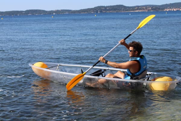 Location de kayak transparent - plage de la Nartelle