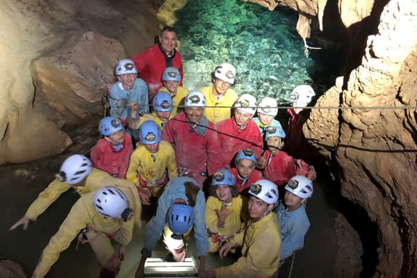 Découverte pédagogique de la Spéléologie - Grotte de la Mescla - Spécial Scolaire