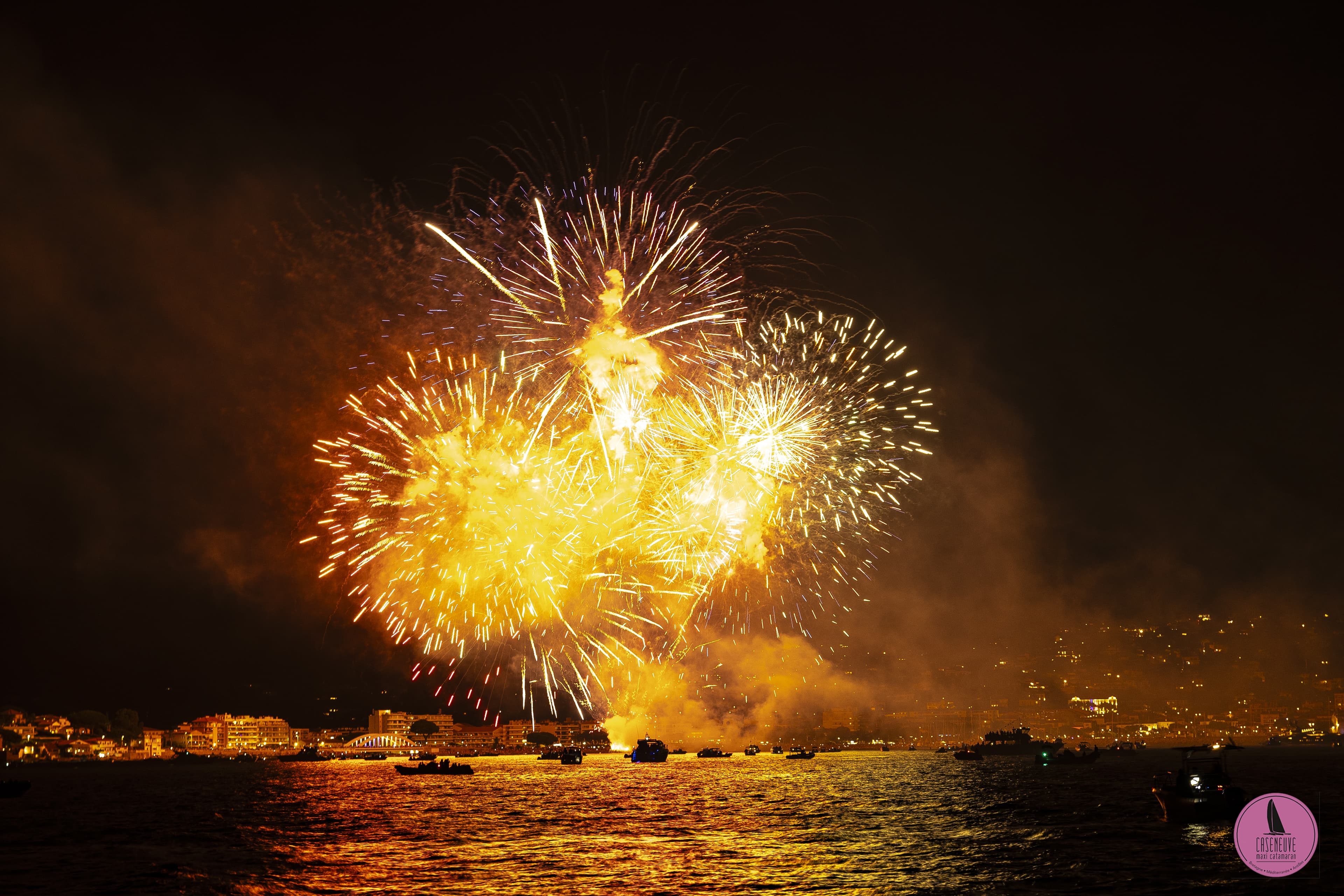 Soirée feux d'artifice - Départ Marines de Cogolin