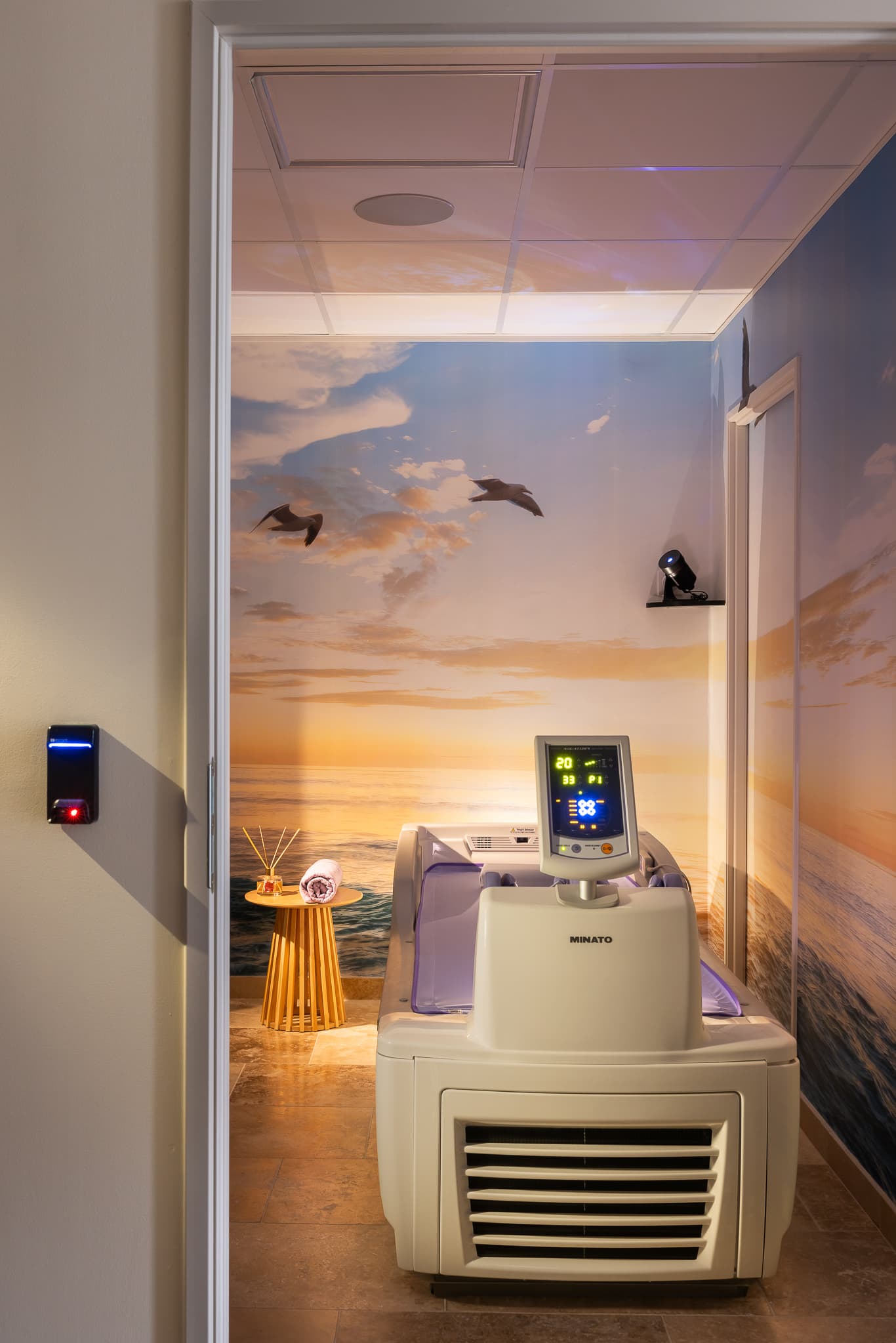 Massage sur lit hydromassant