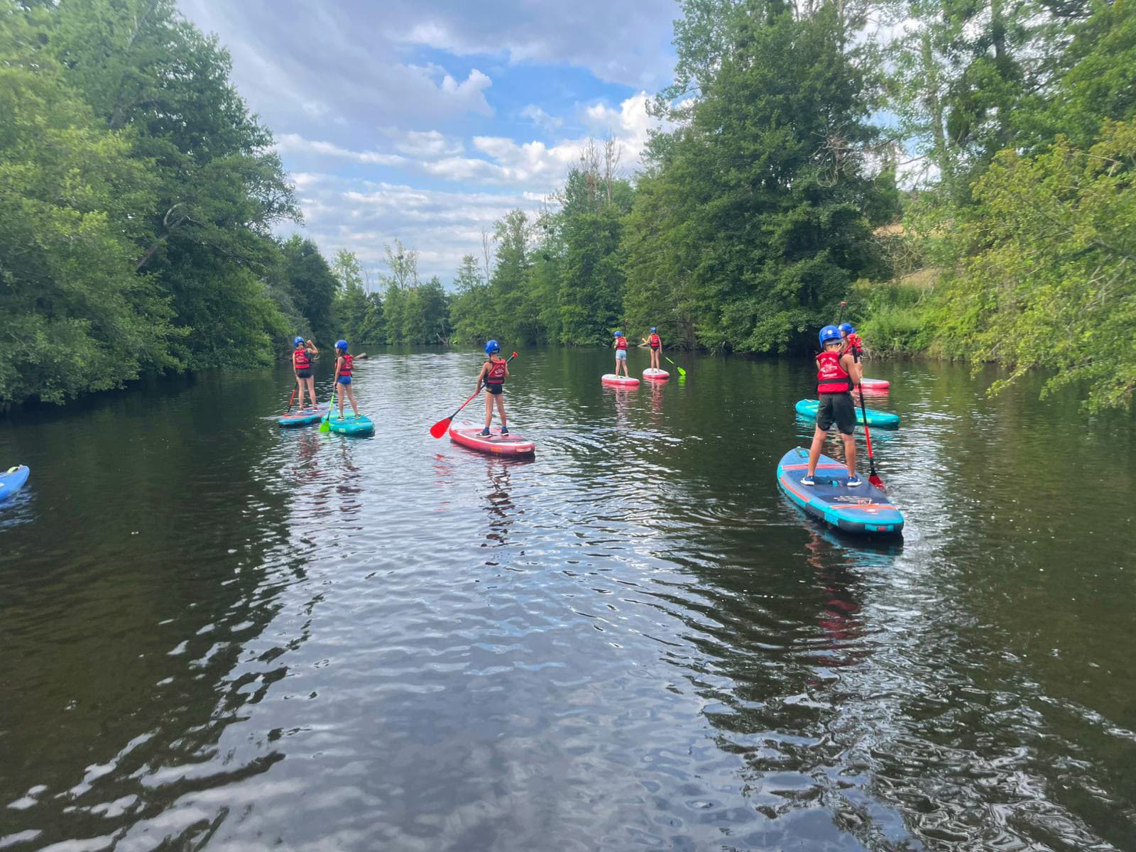 Descente en paddle au CPA Lathus