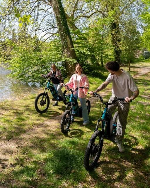 Location en forêt en Trottinette électrique