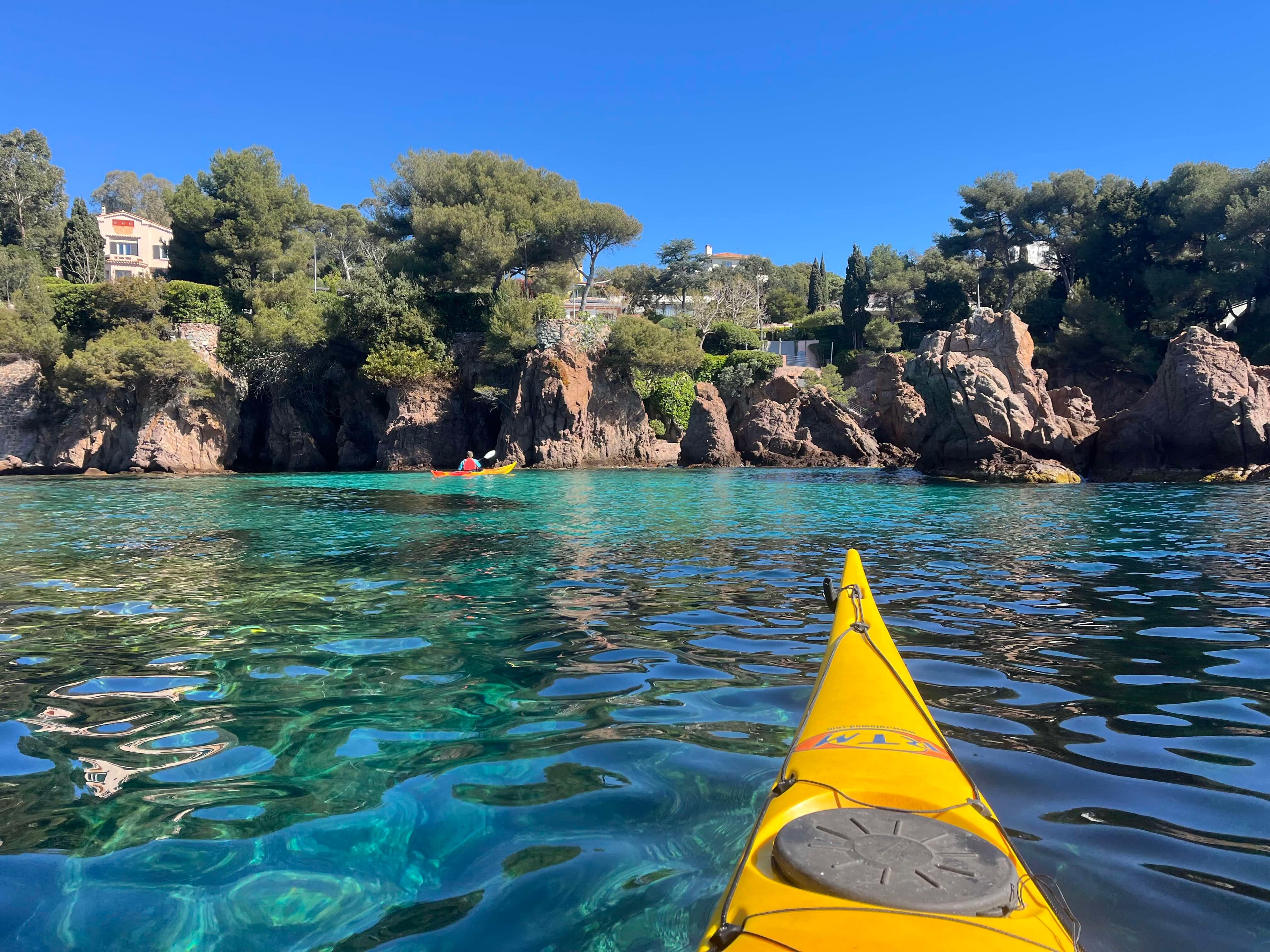 Esterel, Kayak mer demi-journée accompagné par un guide